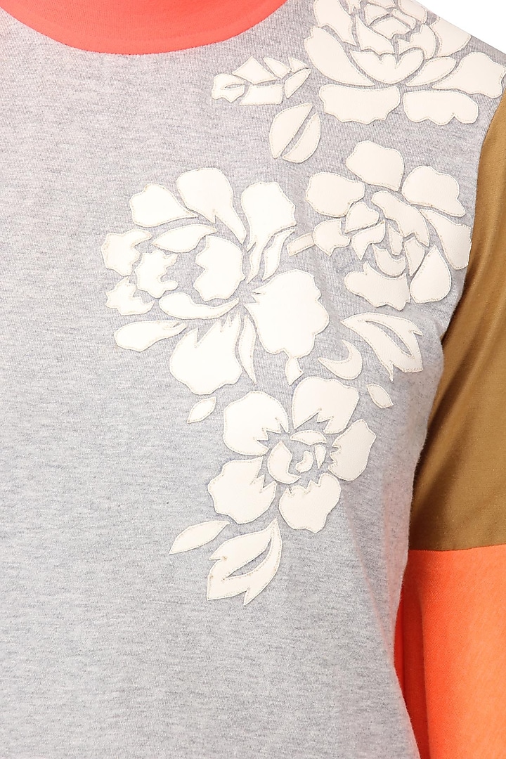 Grey applique work top available only at Pernia's Pop Up Shop.