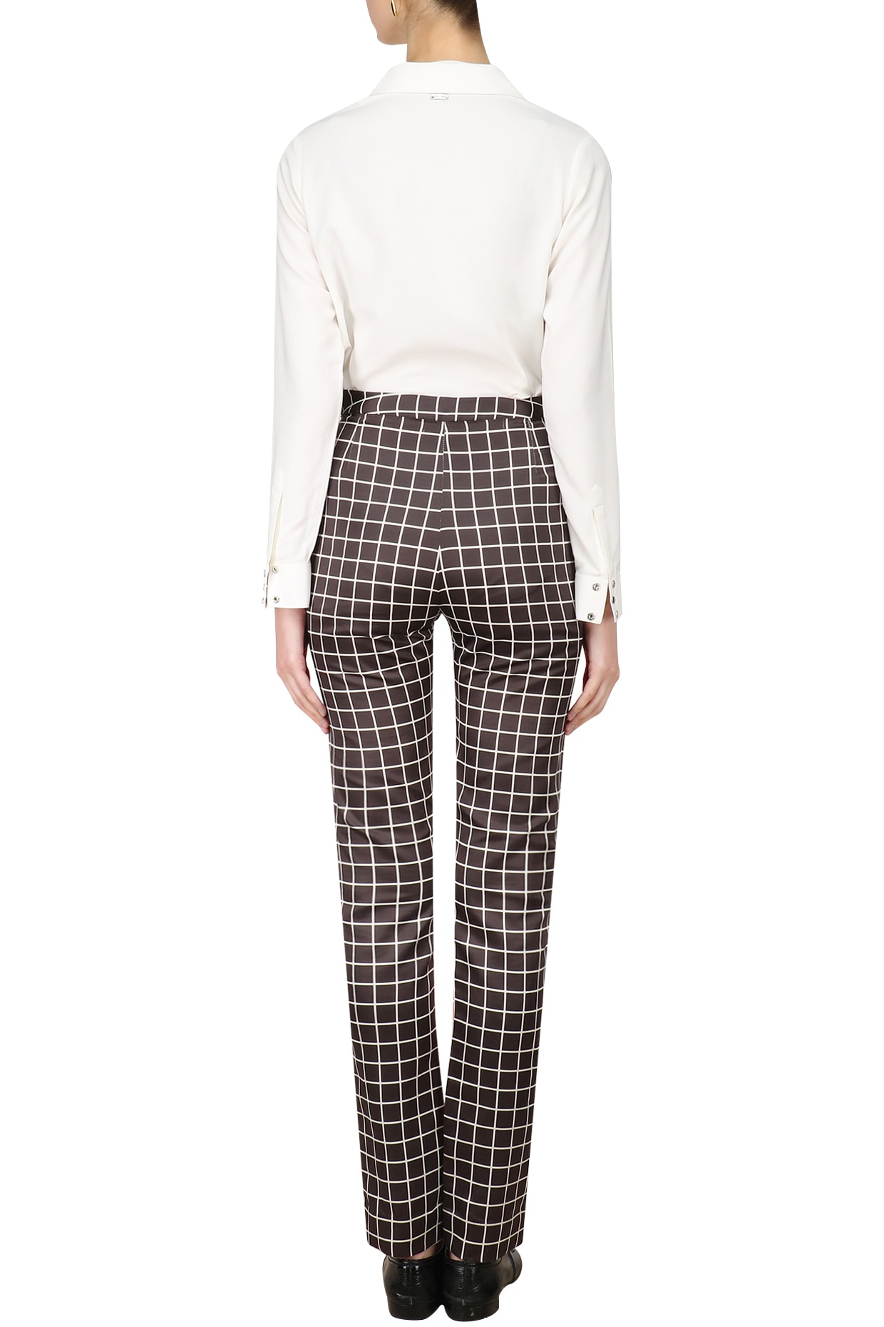 red and white checkered pants