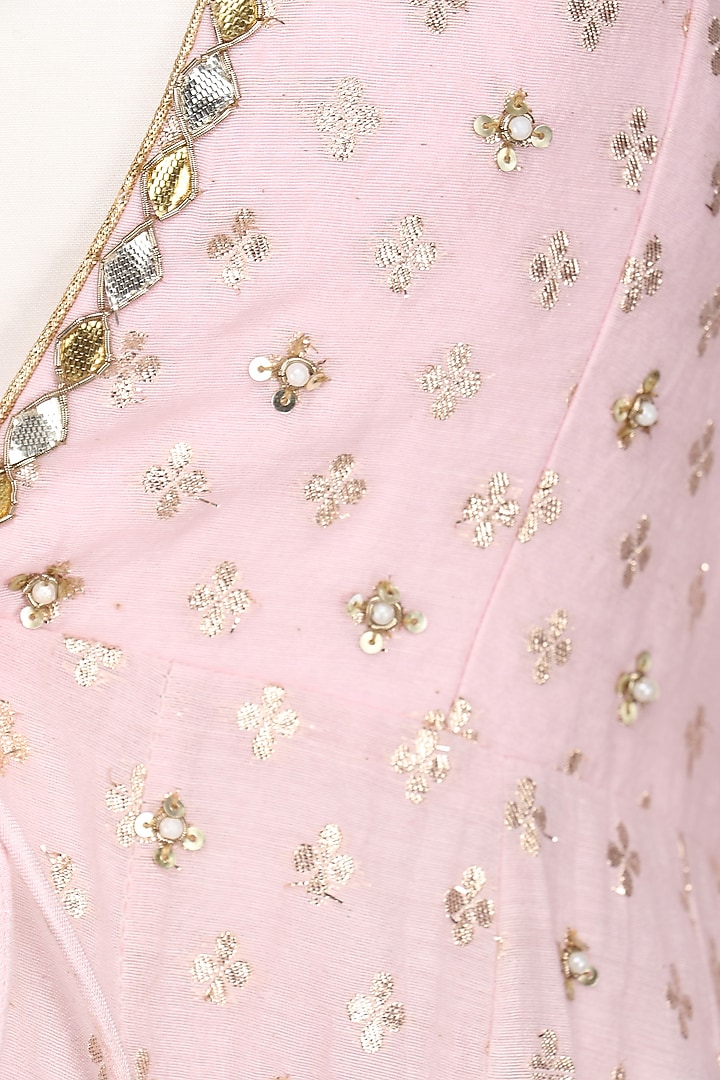 Lilac embroidered jacket with maxi dress available only at Pernia's Pop Up Shop.