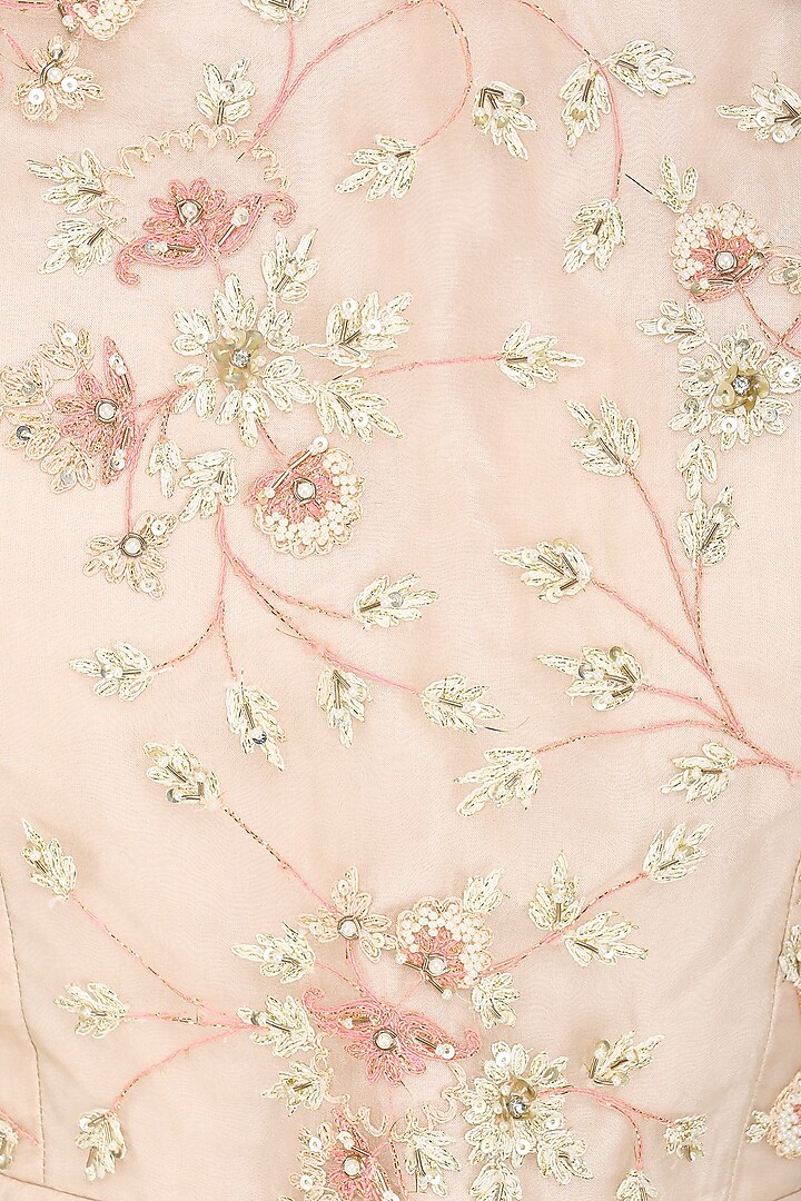 Dirty rose embroidered jacket with skirt available only at Pernia's Pop Up Shop.