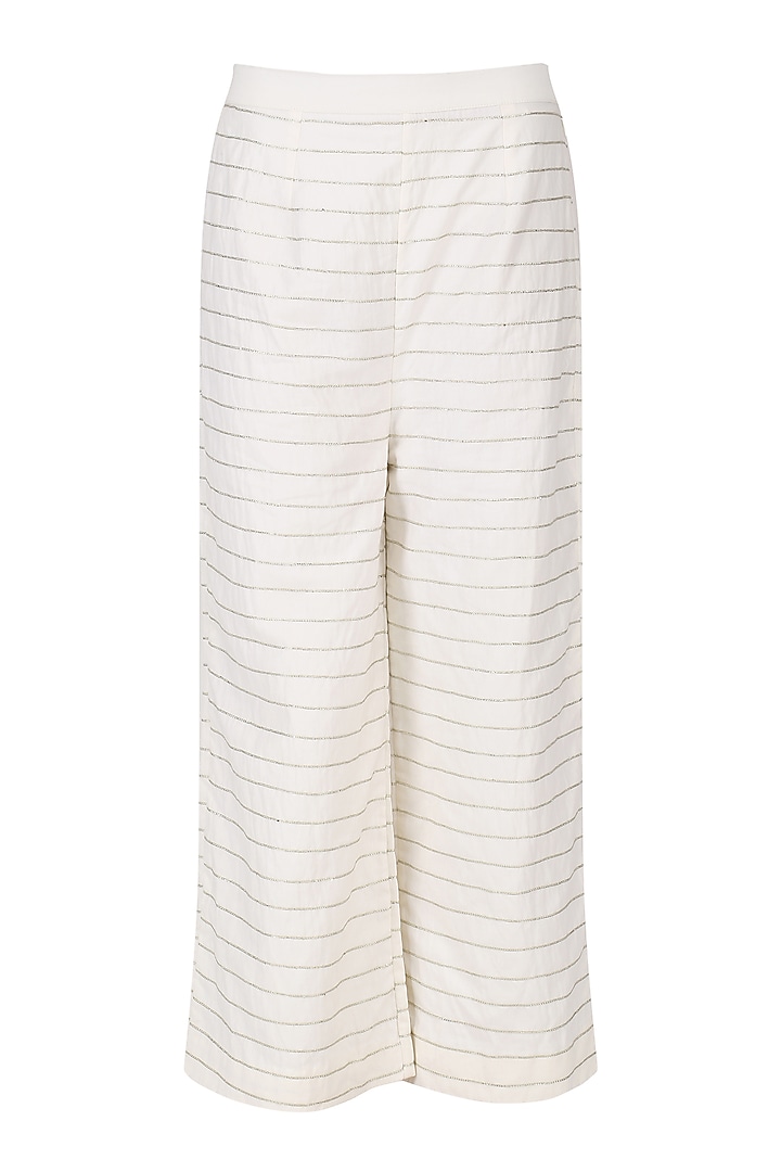 Sky blue and white ombre anarkali with palazzo pants set available only at Pernia's Pop Up Shop.