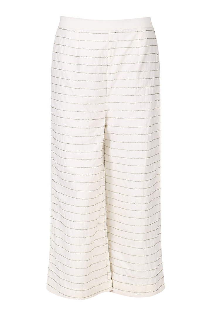 Pink and white ombre anarkali with palazzo pants set available only at Pernia's Pop Up Shop.