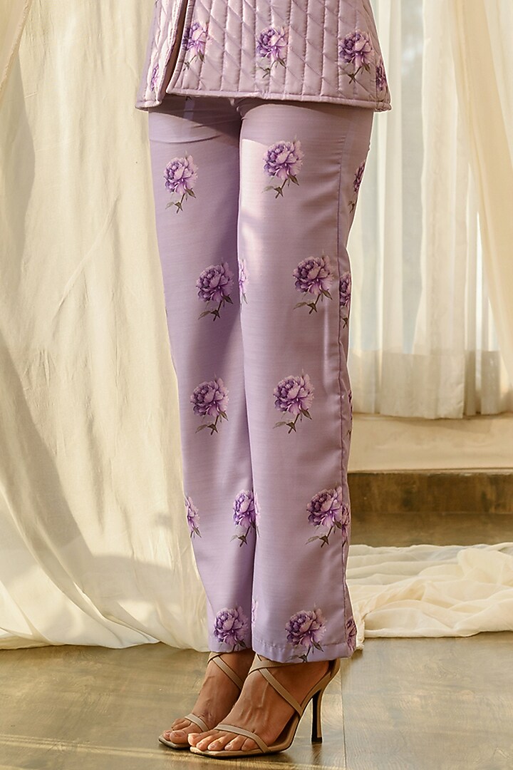 Lilac Linen Pant Set by Pasha at Pernia's Pop Up Shop