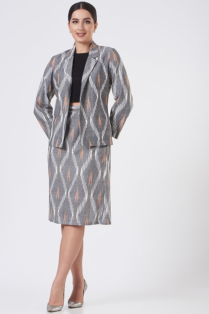 Grey Cotton Co-Ord Set by Pasha at Pernia's Pop Up Shop