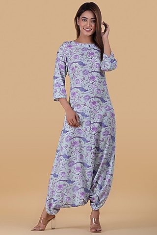Fern Green Dhoti Jumpsuit by Pasha