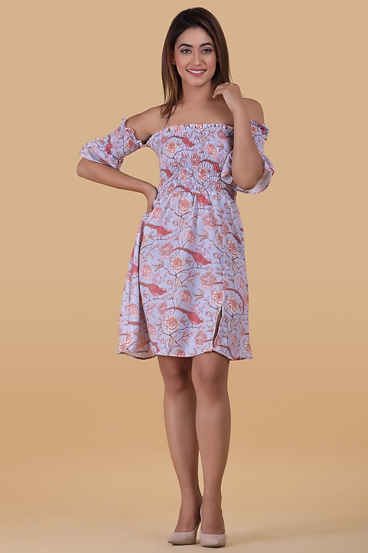Pastel Heather Smock Summer Dress by Pasha at Pernia's Pop Up Shop