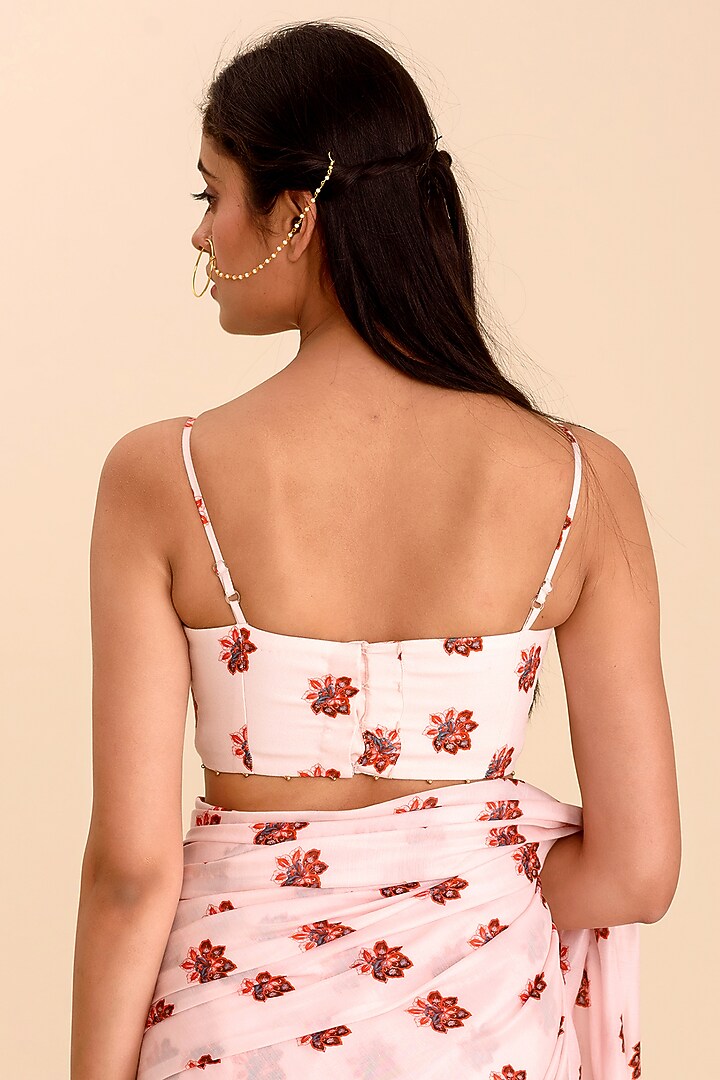 Powder Pink Floral Bralette by Pasha at Pernia's Pop Up Shop