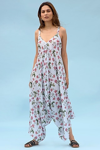 Iceberg Blue Adjustable Palazzo Jumpsuit by Pasha