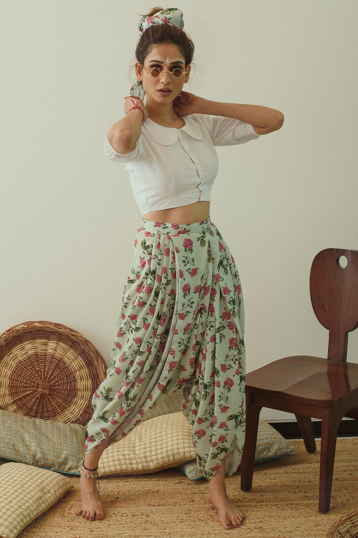 Buy Ivory Pants for Women by Indya Online | Ajio.com