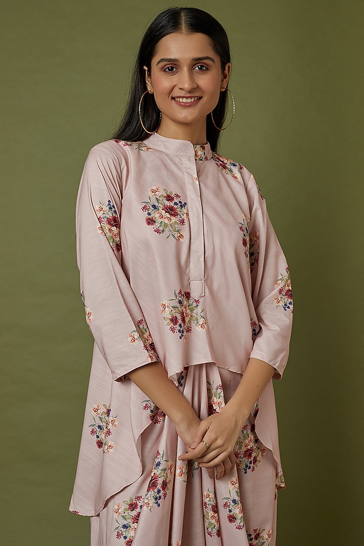 Carnation Pink Floral Printed Summer Dress by Pasha at Pernia's Pop Up Shop