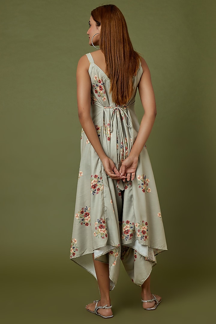 Laurel Green Floral Printed Jumpsuit by Pasha at Pernia's Pop Up Shop
