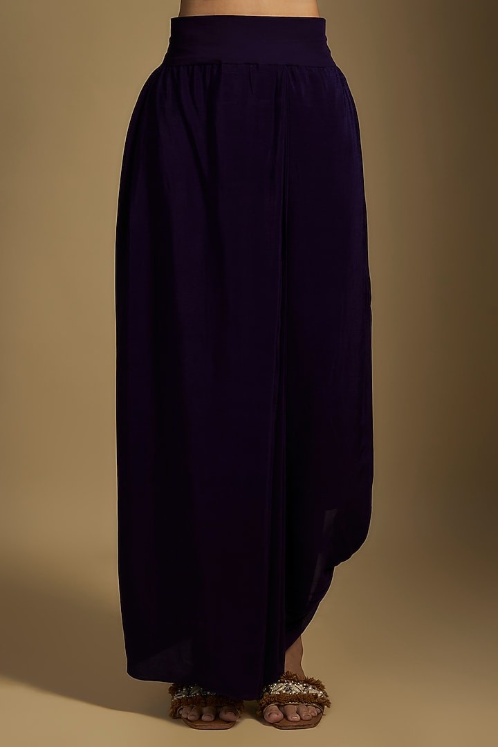 Black Organza Maal & Dori Work Jacket Set by Prisho at Pernia's Pop Up Shop