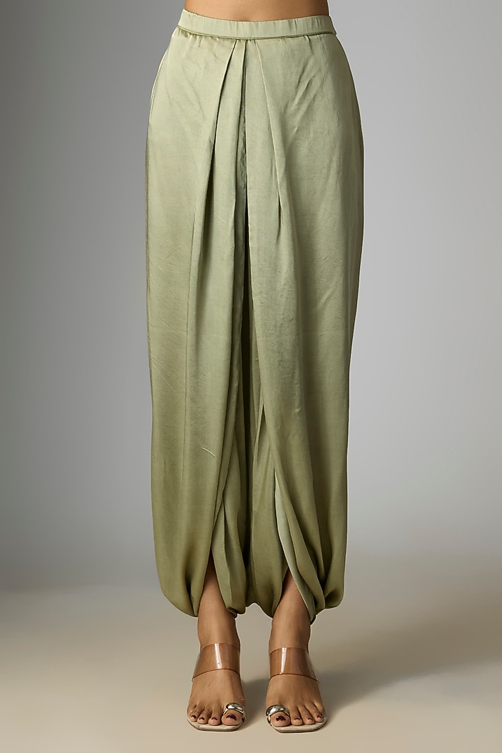 Aqua Bluish Crushed Tissue Thread Work Kaftan Set by Prisho at Pernia's Pop Up Shop