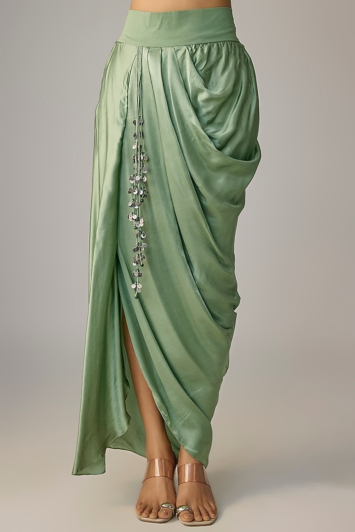 Aqua Green Silk Dori Work Kurta Set by Prisho at Pernia's Pop Up Shop