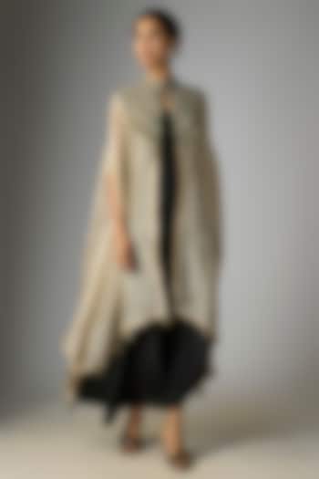 Black Silk Jacket Cocktail Dress by Prisho at Pernia's Pop Up Shop