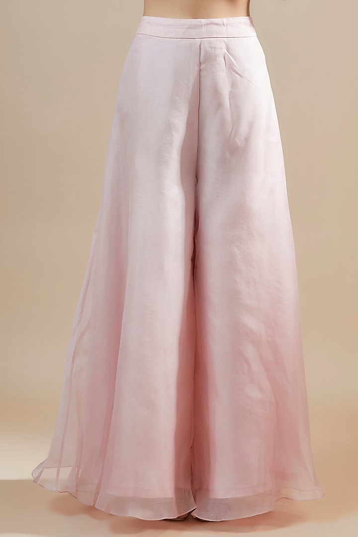 Pink Chanderi Wedding Sharara Set by Prisho at Pernia's Pop Up Shop