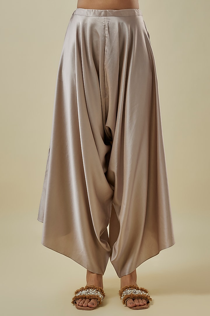 Red Silk Dori Work Kaftan Set by Prisho at Pernia's Pop Up Shop