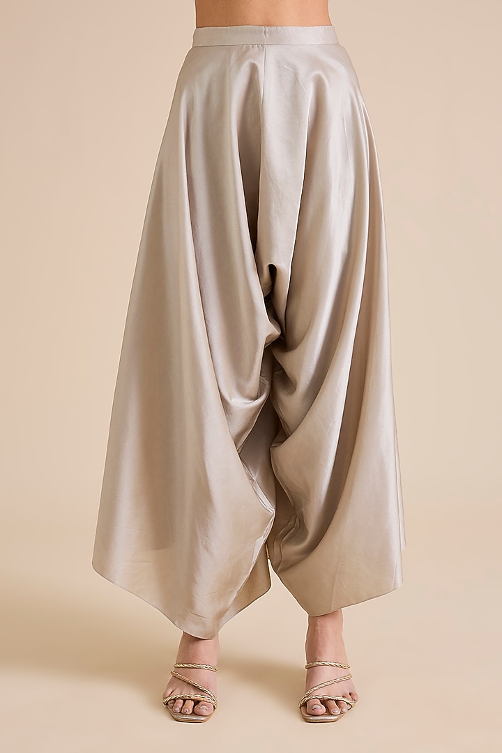 Coral Silk Mirror Work Kaftan Set by Prisho at Pernia's Pop Up Shop