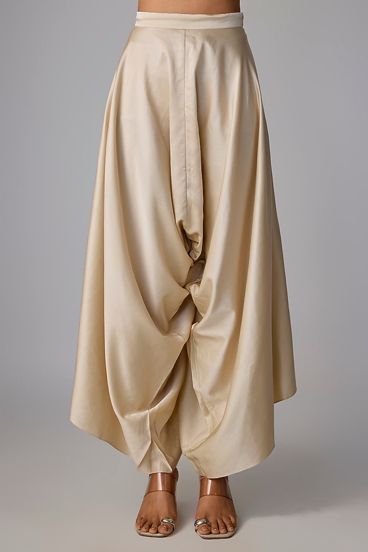 Ivory Tissue Thread Work Kaftan Set by Prisho at Pernia's Pop Up Shop