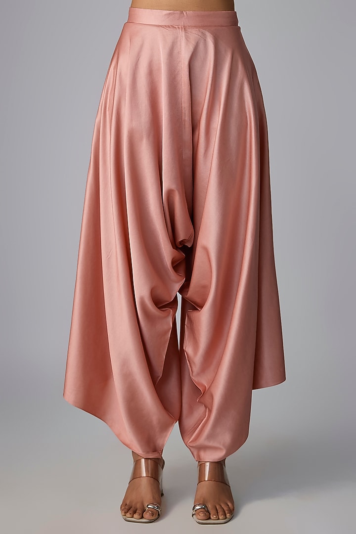 Deep Pink Tissue Thread Work Kaftan Set by Prisho at Pernia's Pop Up Shop