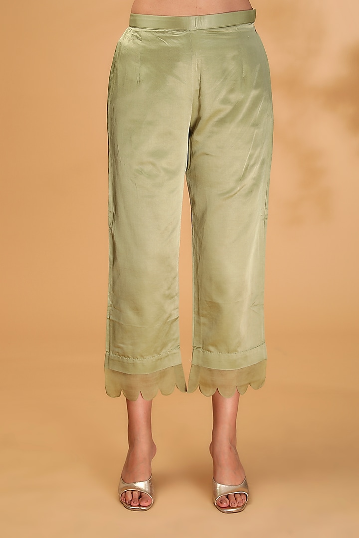Sea Green Silk Dori Work Kurta Set by Prisho at Pernia's Pop Up Shop