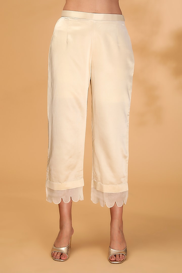 Ivory Silk Dori Embroidered Kurta Set by Prisho at Pernia's Pop Up Shop