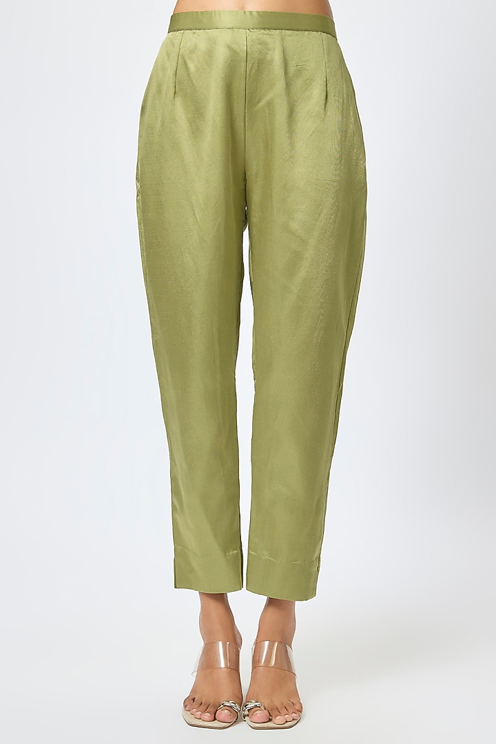 Sea Green Silk Dori Work Kurta Set by Prisho at Pernia's Pop Up Shop
