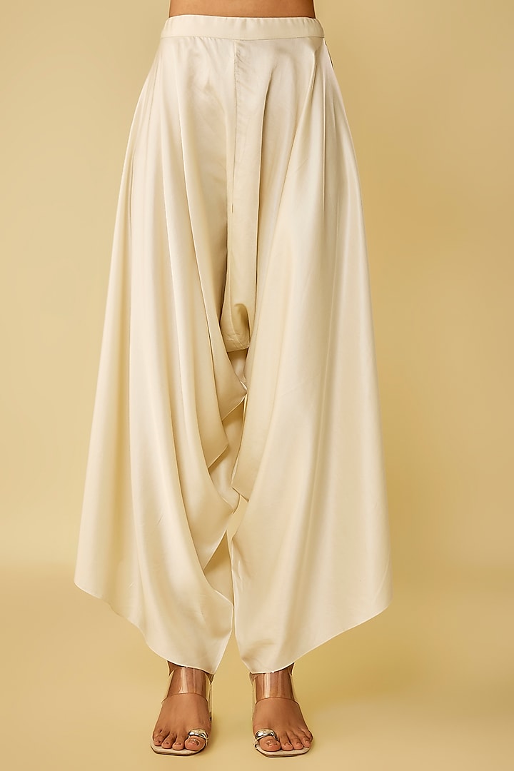 Mustard Silk Dori Work Kaftan Set by Prisho at Pernia's Pop Up Shop