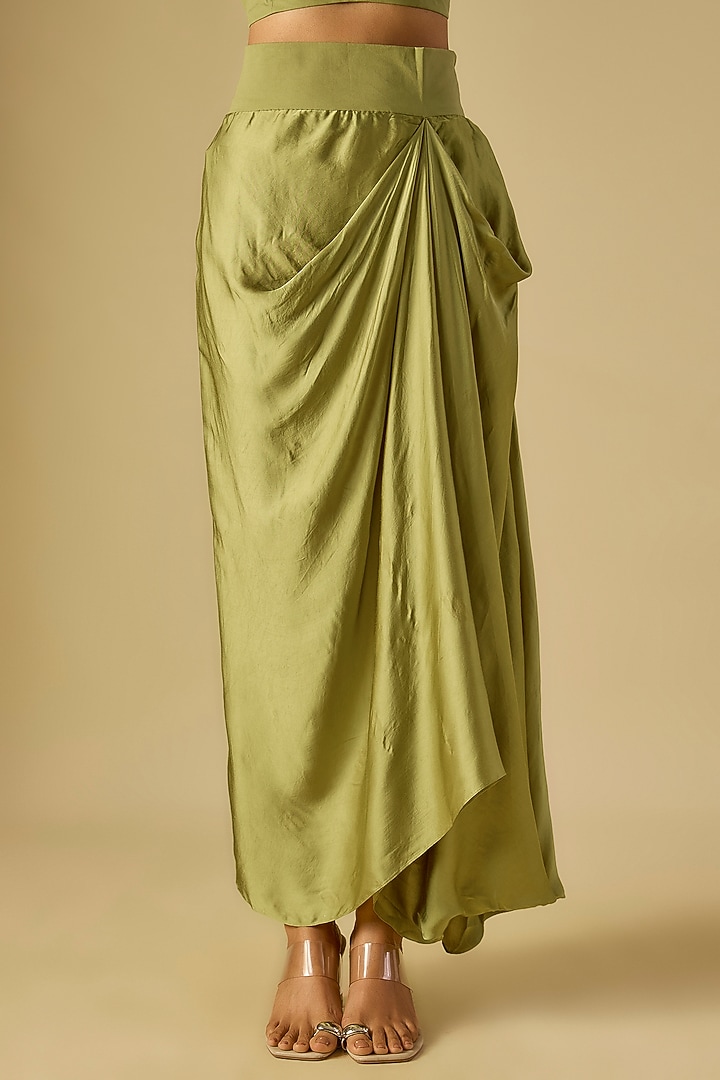 Sea Green Organza Maal & Dori Work Kaftan Set by Prisho at Pernia's Pop Up Shop