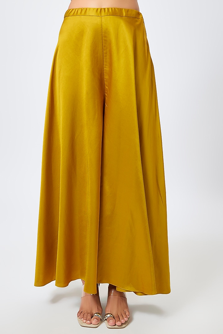Mustard Organza Maal Work Cape Set by Prisho at Pernia's Pop Up Shop