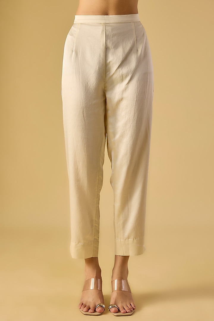 Lime Green Silk Dori Work Kaftan Set by Prisho at Pernia's Pop Up Shop
