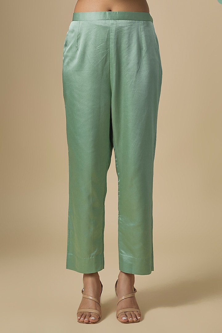 Aqua Silk Dori Embroidered Kurta Set by Prisho at Pernia's Pop Up Shop