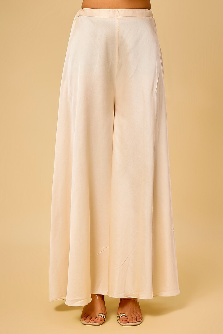 Ivory Silk Thread Work Jacket Kurta Set by Prisho at Pernia's Pop Up Shop