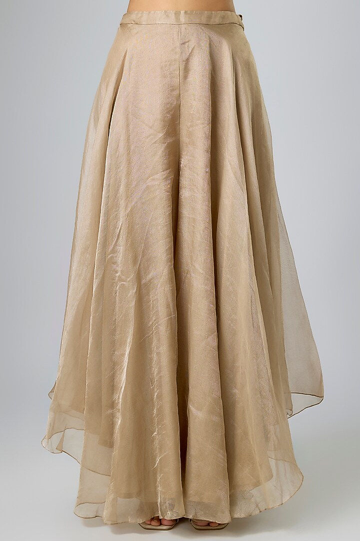 Champagne Tissue Jacket Set by Prisho at Pernia's Pop Up Shop