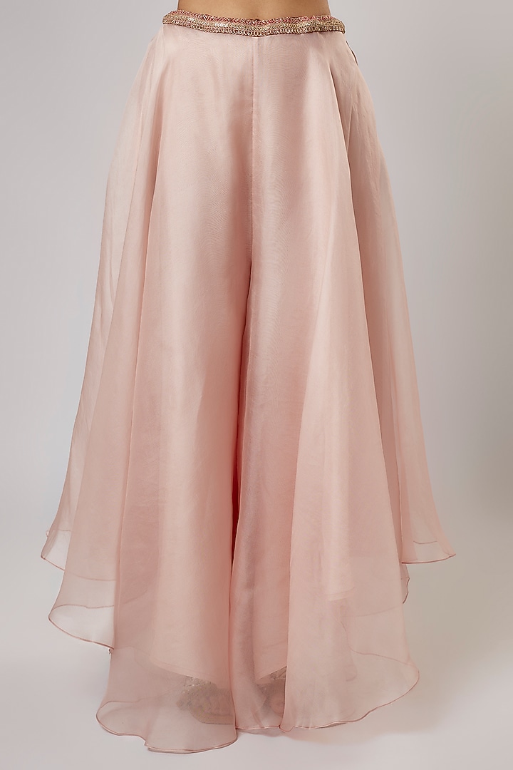 Flamingo Organza Wedding Sharara Set by Prisho at Pernia's Pop Up Shop