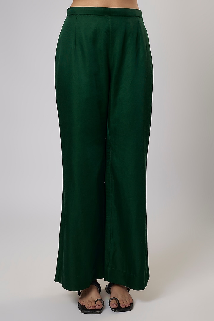 Green Organza Resham Work Jacket Set by Prisho at Pernia's Pop Up Shop