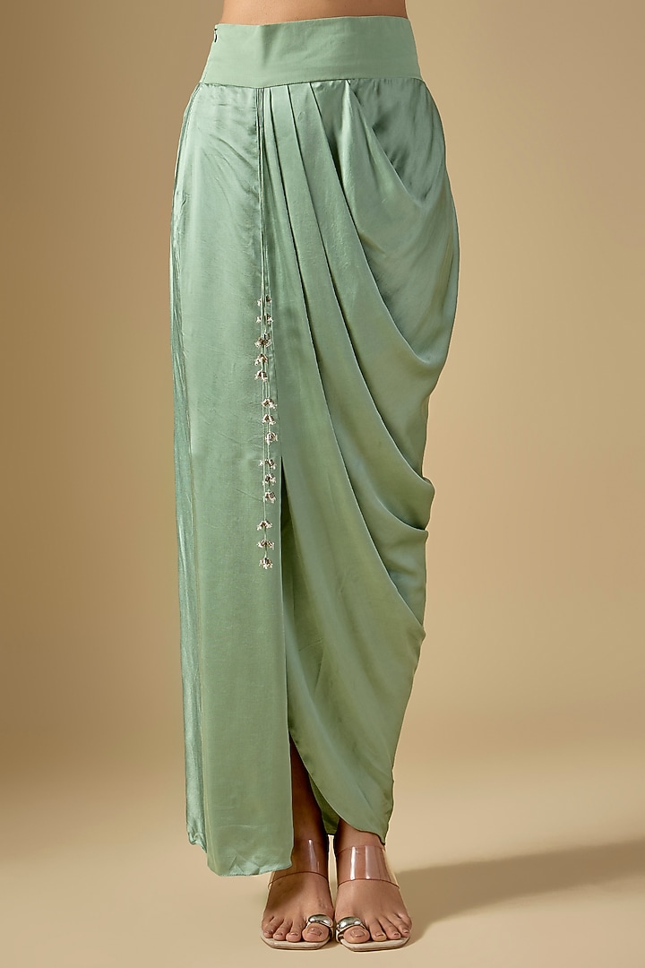 Aqua Organza Dori Work Cape Set by Prisho at Pernia's Pop Up Shop