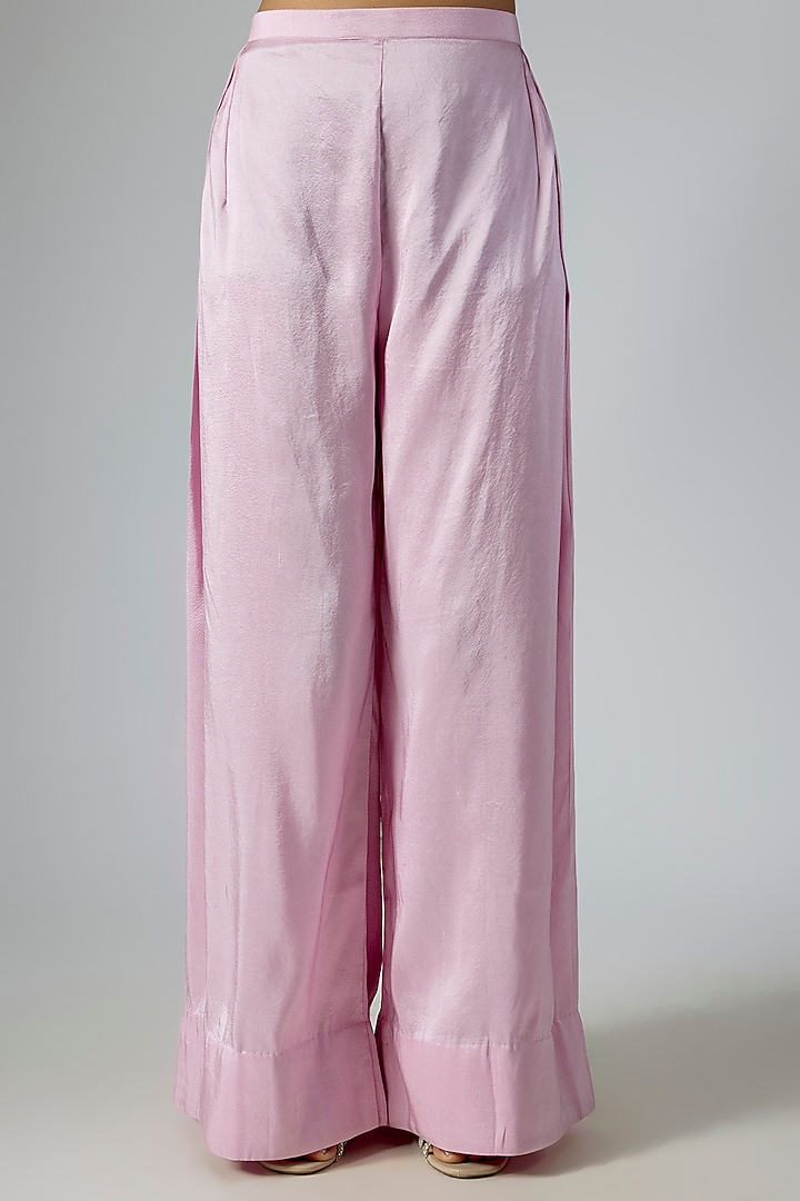 Lavender Silk Thread Embroidered Kurta Set by Prisho at Pernia's Pop Up Shop