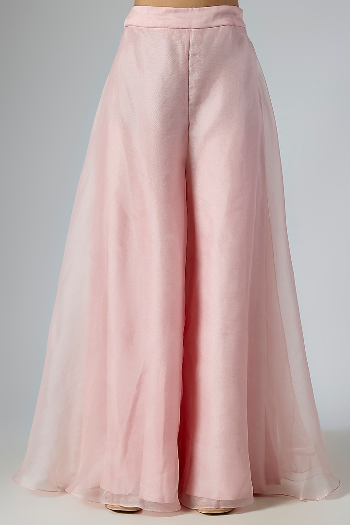 Flamingo Pink Silk Dori Embroidered Kurta Set by Prisho at Pernia's Pop Up Shop