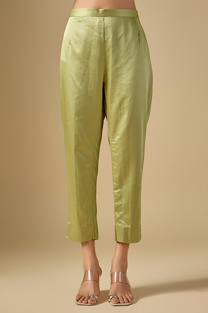 Sea Green Silk Thread Work Kurta Set by Prisho at Pernia's Pop Up Shop