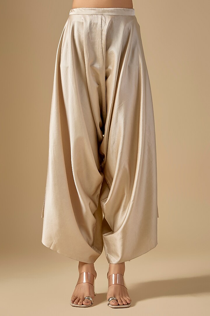 Mustard Bandhej Umbrella Kaftan Set by Prisho at Pernia's Pop Up Shop