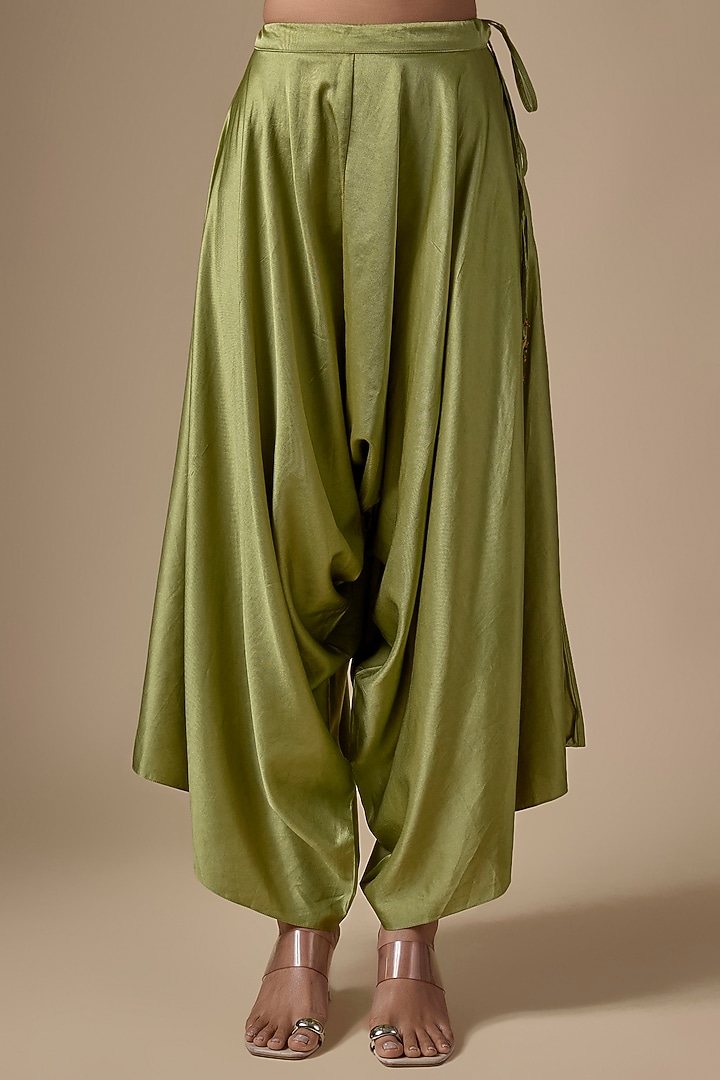 Aqua Tissue Threadwork Kaftan Set by Prisho at Pernia's Pop Up Shop