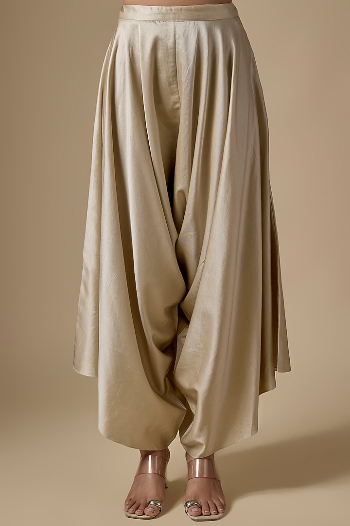 Ivory Tissue Threadwork Kaftan Set by Prisho at Pernia's Pop Up Shop