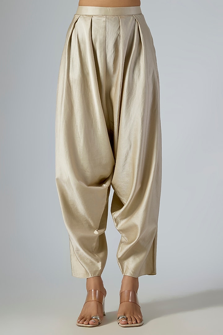 Aqua Silk Moti Embroidered Kaftan Set by Prisho at Pernia's Pop Up Shop