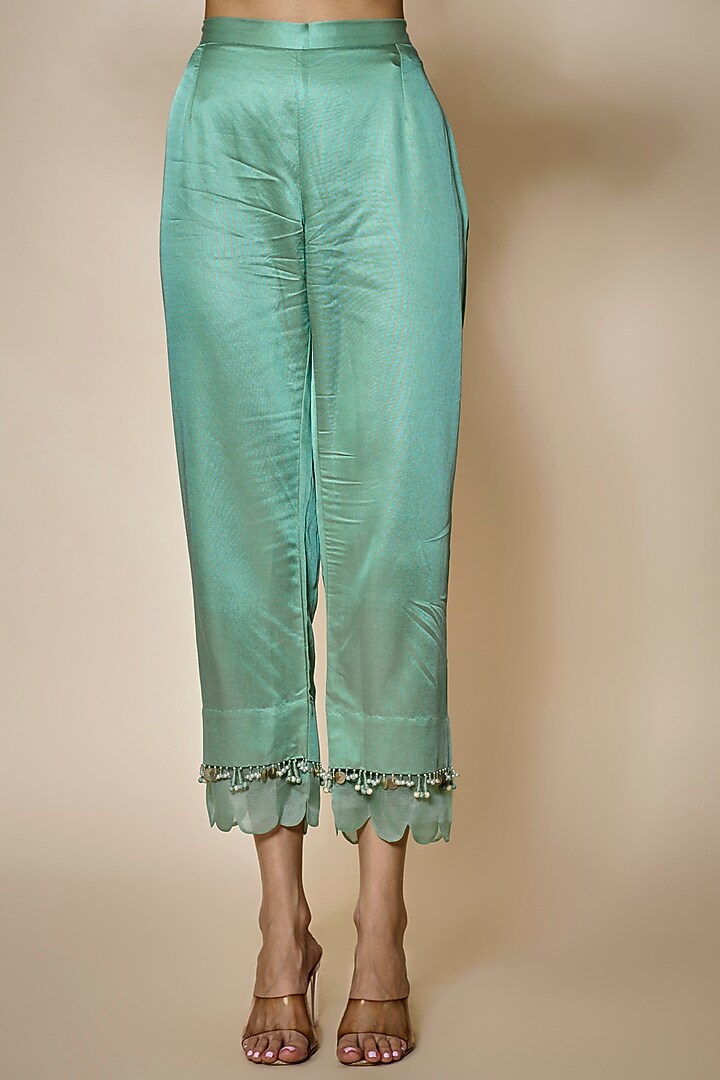 Blue Silk Dori Embroidered Kurta Set by Prisho at Pernia's Pop Up Shop