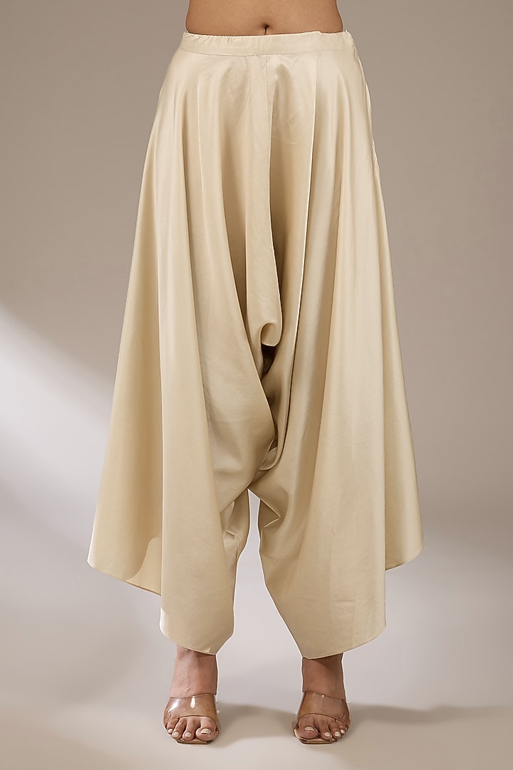 Ivory Organza Silk Resham Work Kaftan Set by Prisho at Pernia's Pop Up Shop