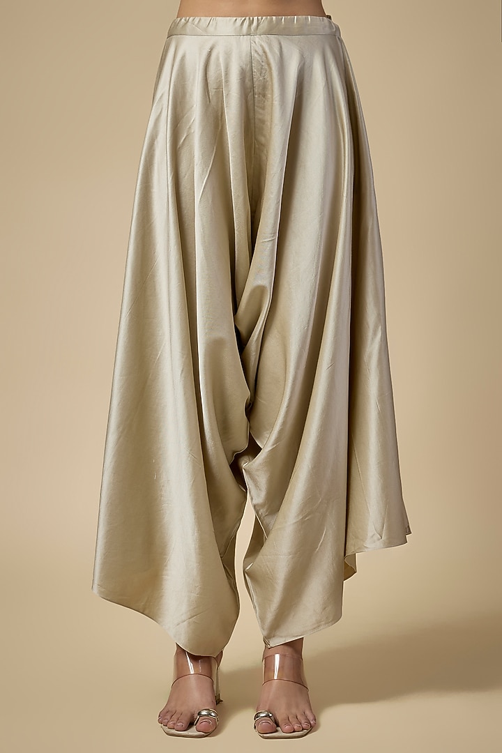 Lime Silk Thread Work Kaftan Set by Prisho at Pernia's Pop Up Shop