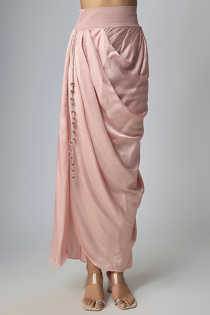 Flamingo Pink Organza Cape Set by Prisho at Pernia's Pop Up Shop
