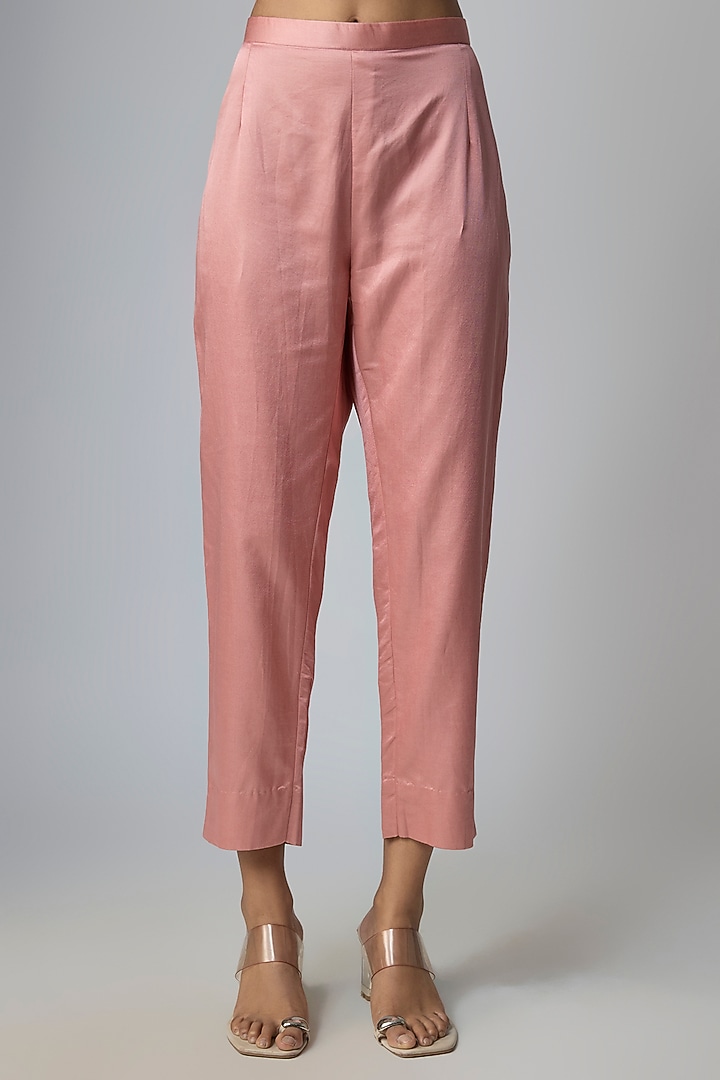 Flamingo Silk Resham Work Kurta Set by Prisho at Pernia's Pop Up Shop