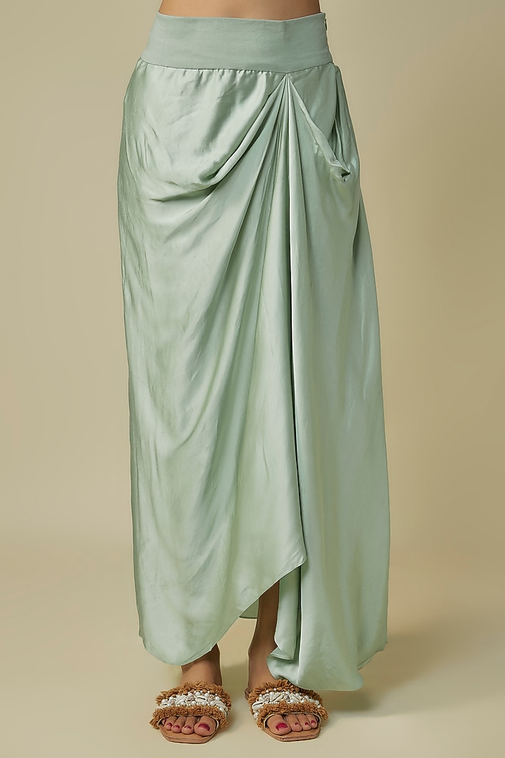 Aqua Organza Dori Work Kaftan Set by Prisho at Pernia's Pop Up Shop
